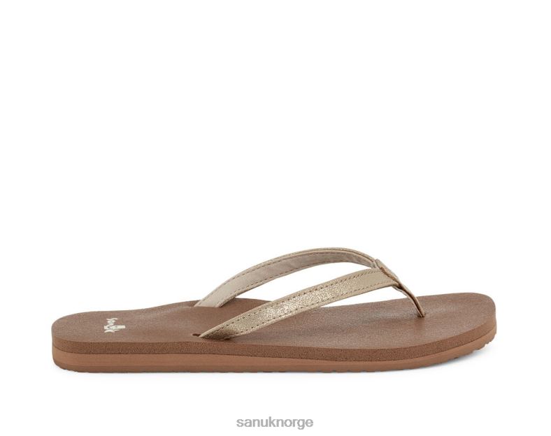 yoga joy shimmer metallic Sanuk P2BLD76 champagne