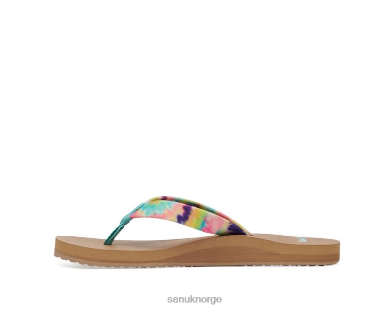 ashland st tie dye Sanuk P2BLD93 turkis multi
