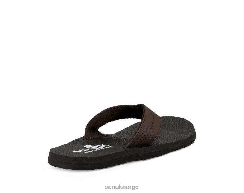 øl koselig dalbane Sanuk P2BLD198 mørkebrun