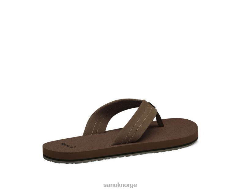 øl koselig stabler semsket skinn Sanuk P2BLD173 brun