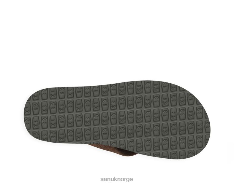 øl koselig stabler semsket skinn Sanuk P2BLD173 brun