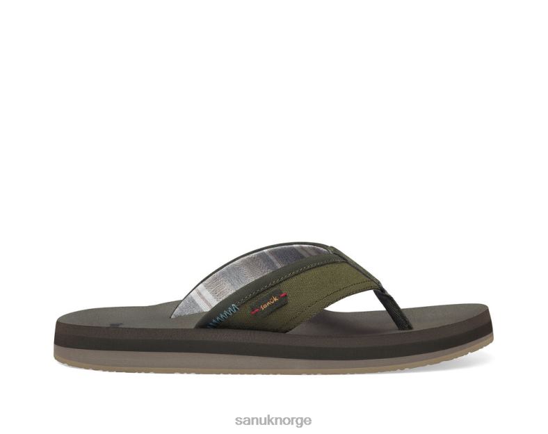 stor dønning st pluss Sanuk P2BLD190 mørk oliven