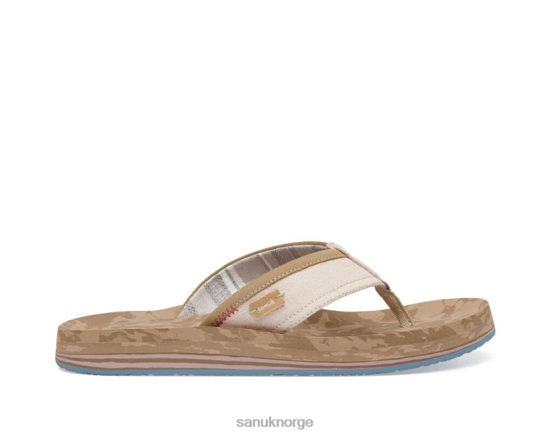 stor svelle st pluss stripe Sanuk P2BLD165 tan