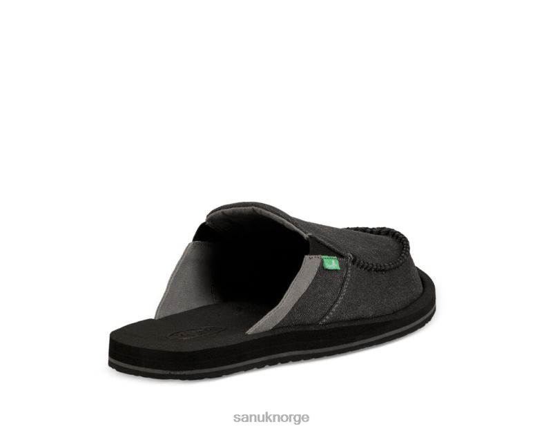 du fikk ryggen min iii Sanuk P2BLD148 mørkt kull