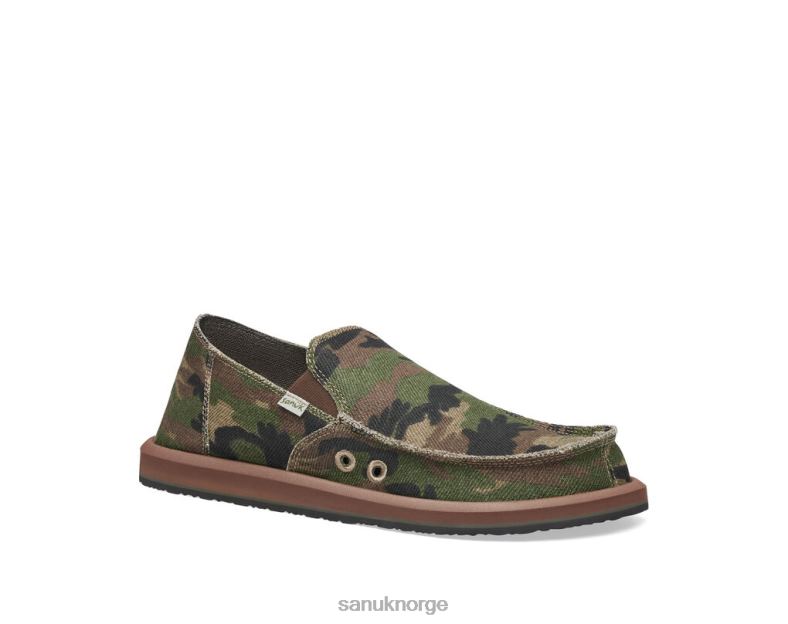 fortau surfer camo Sanuk P2BLD156 skog camo