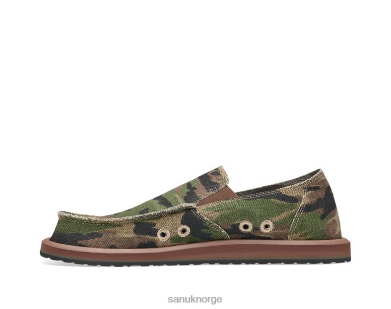 fortau surfer camo Sanuk P2BLD156 skog camo