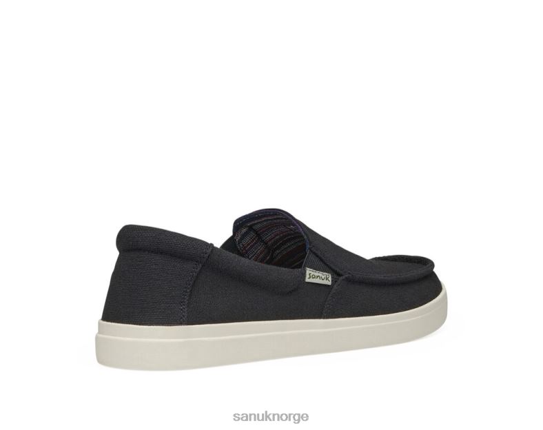 sidelinje 2 hamp Sanuk P2BLD134 svart