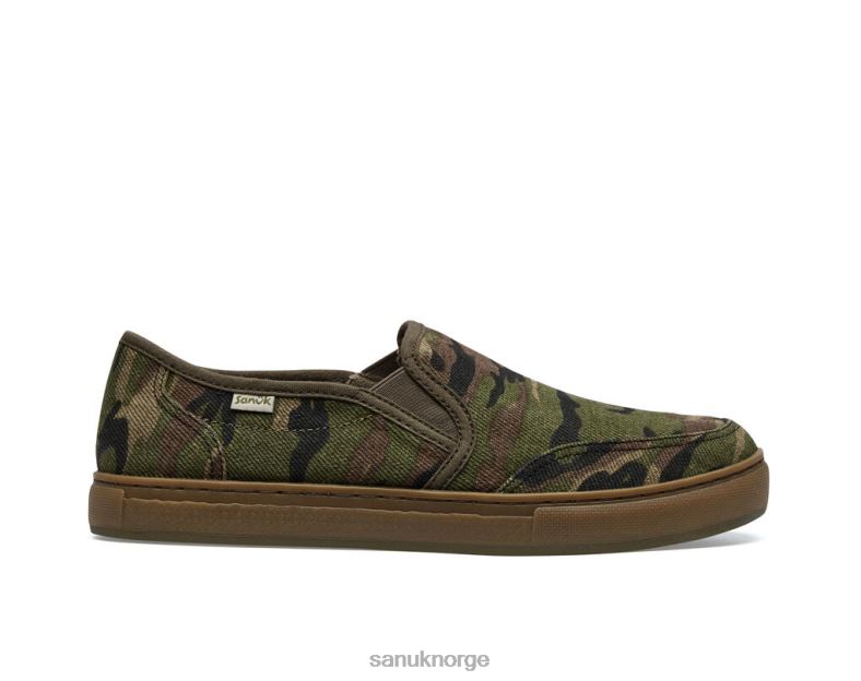 tideline hamp camo Sanuk P2BLD162 skog camo