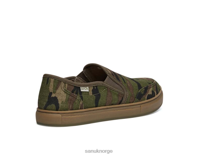 tideline hamp camo Sanuk P2BLD162 skog camo