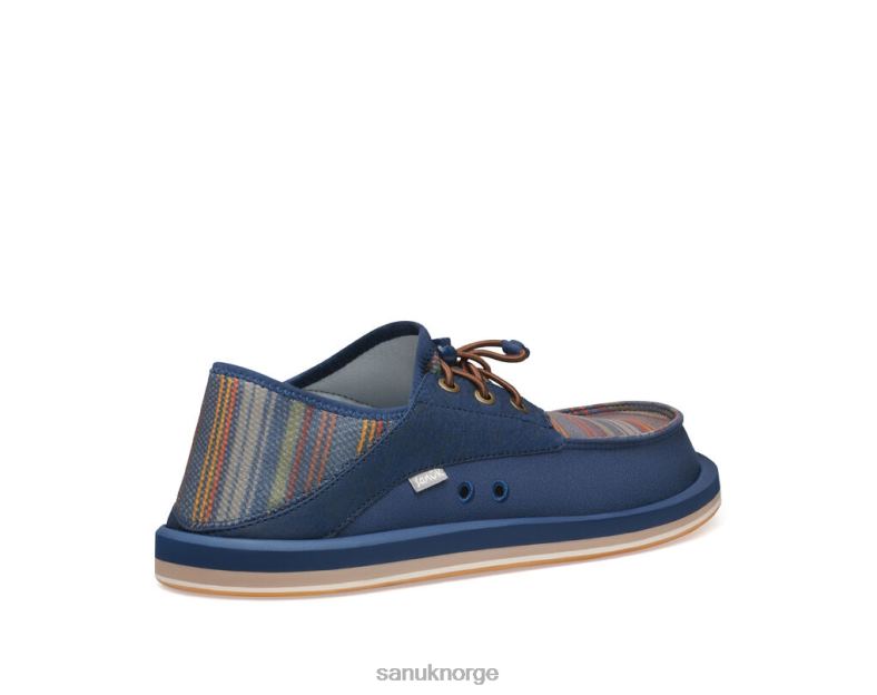 boatie st print Sanuk P2BLD214 marine kyststripe